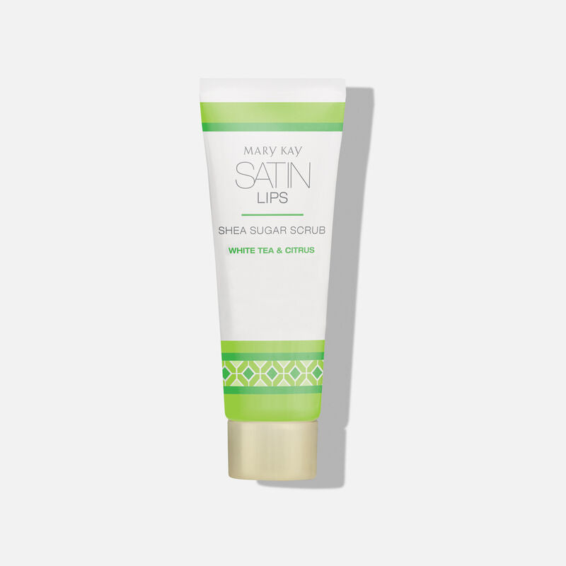 Satin Lips Shea Sugar Scrub - White Tea & Citrus