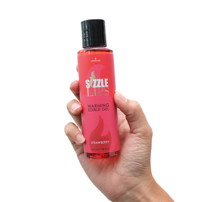 Sizzle Lips Edible Warming Gel - 4.2 oz