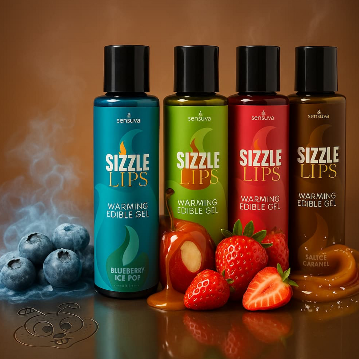 Sizzle Lips Edible Warming Gel - 4.2 oz
