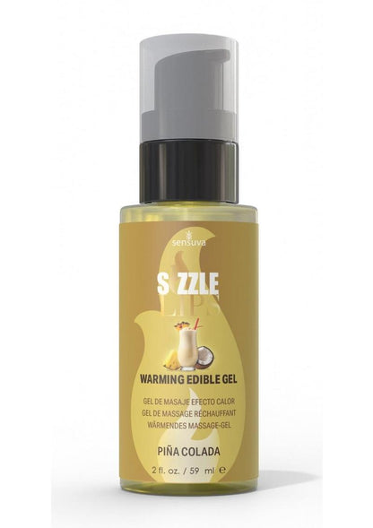 Sizzle Lips Warming Edible Gel  2 oz