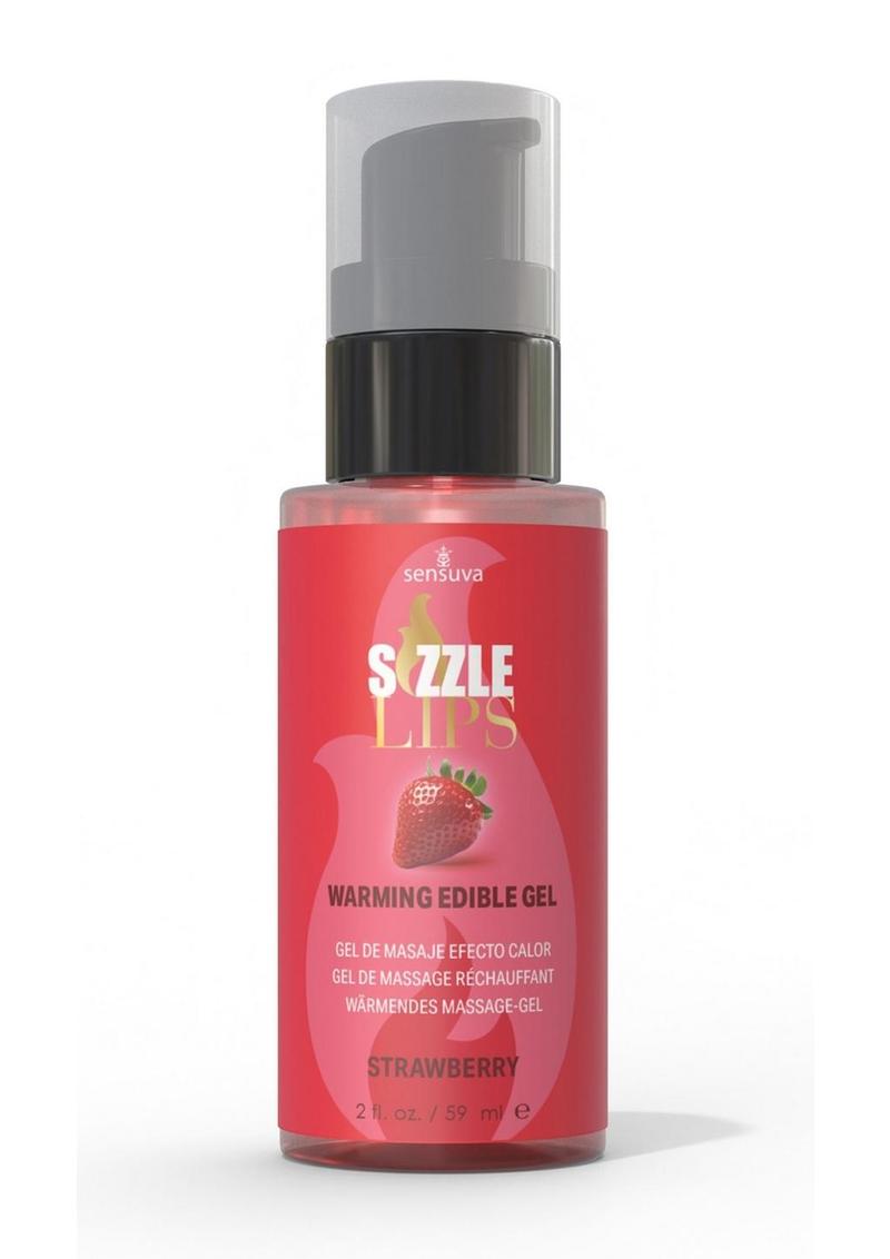 Sizzle Lips Warming Edible Gel  2 oz