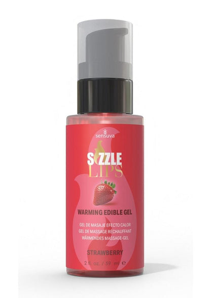 Sizzle Lips Warming Edible Gel  2 oz
