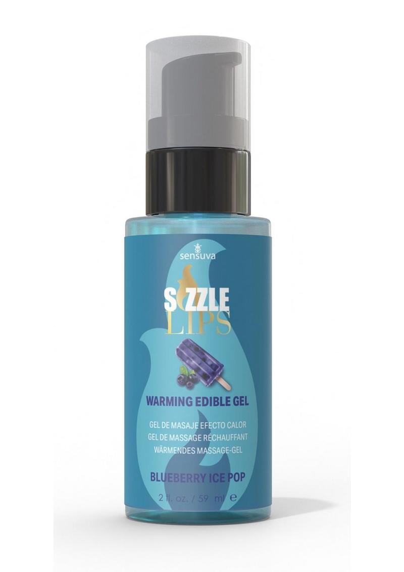 Sizzle Lips Warming Edible Gel  2 oz